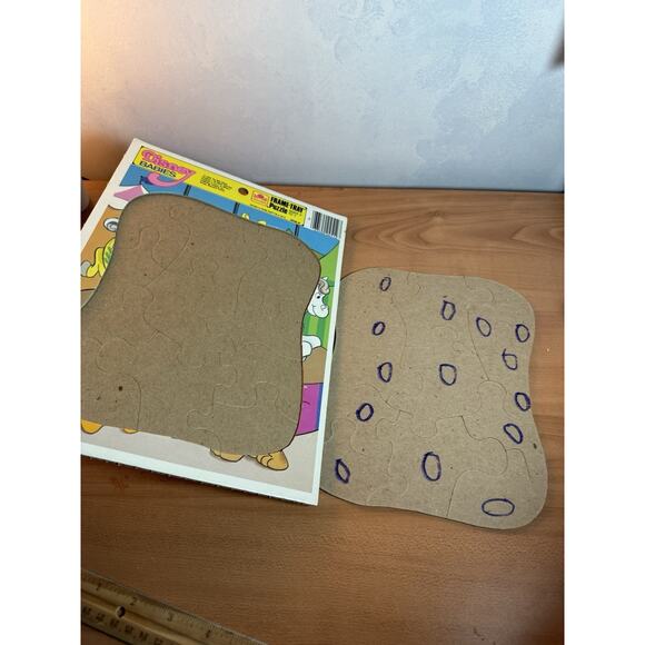 Vintage 1986 Disney Babies Golden Frame Tray Puzzle 12 Pcs Mickey Mouse Friends - Picture 5 of 7